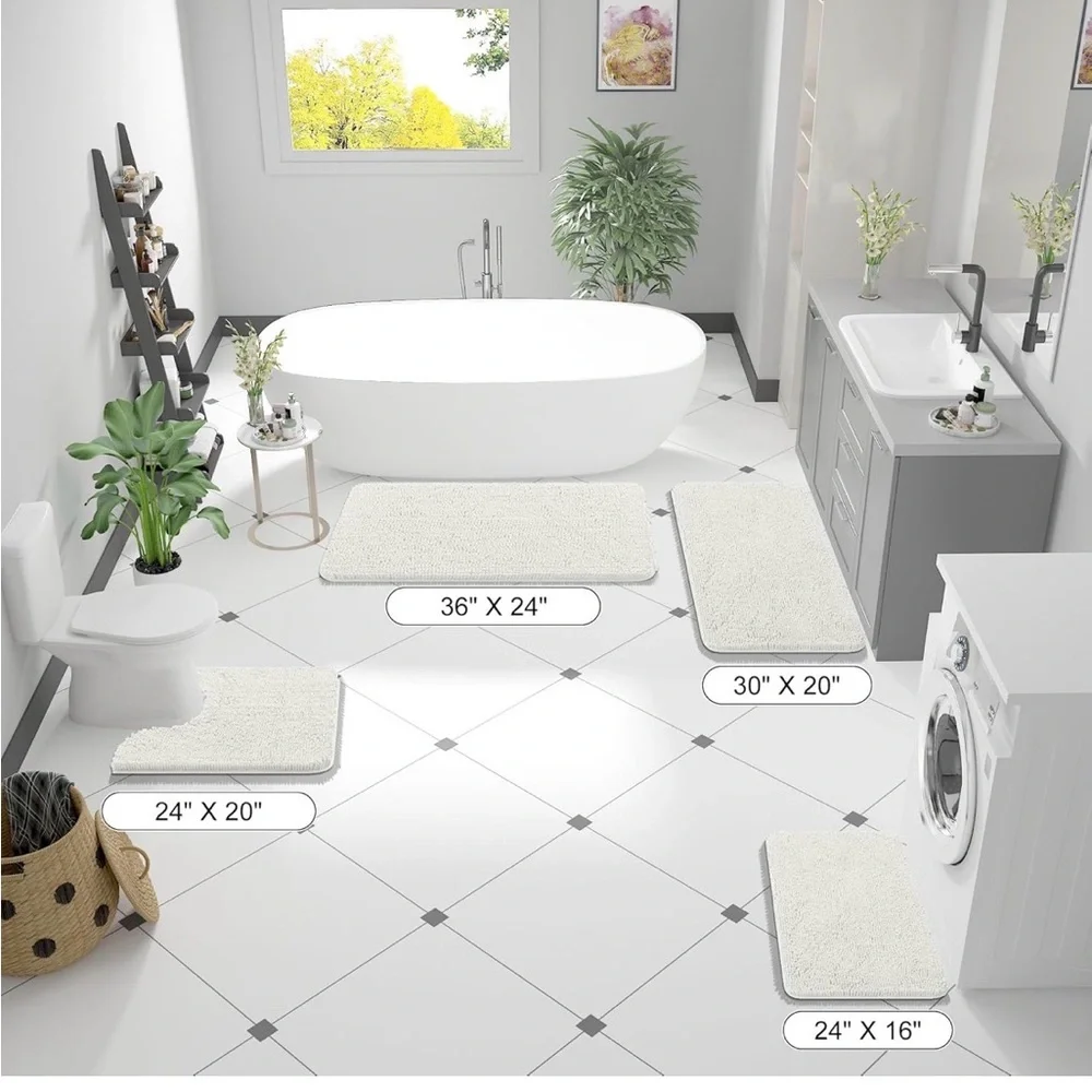 NWT Olanly Chenille Bath Rug 30